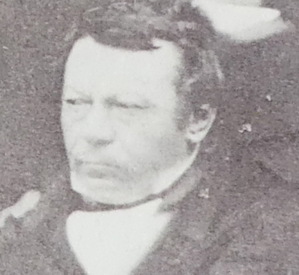 Membre du casino de Munster (salle de jeux et club à l'anglaise ?) photographié en 1855.