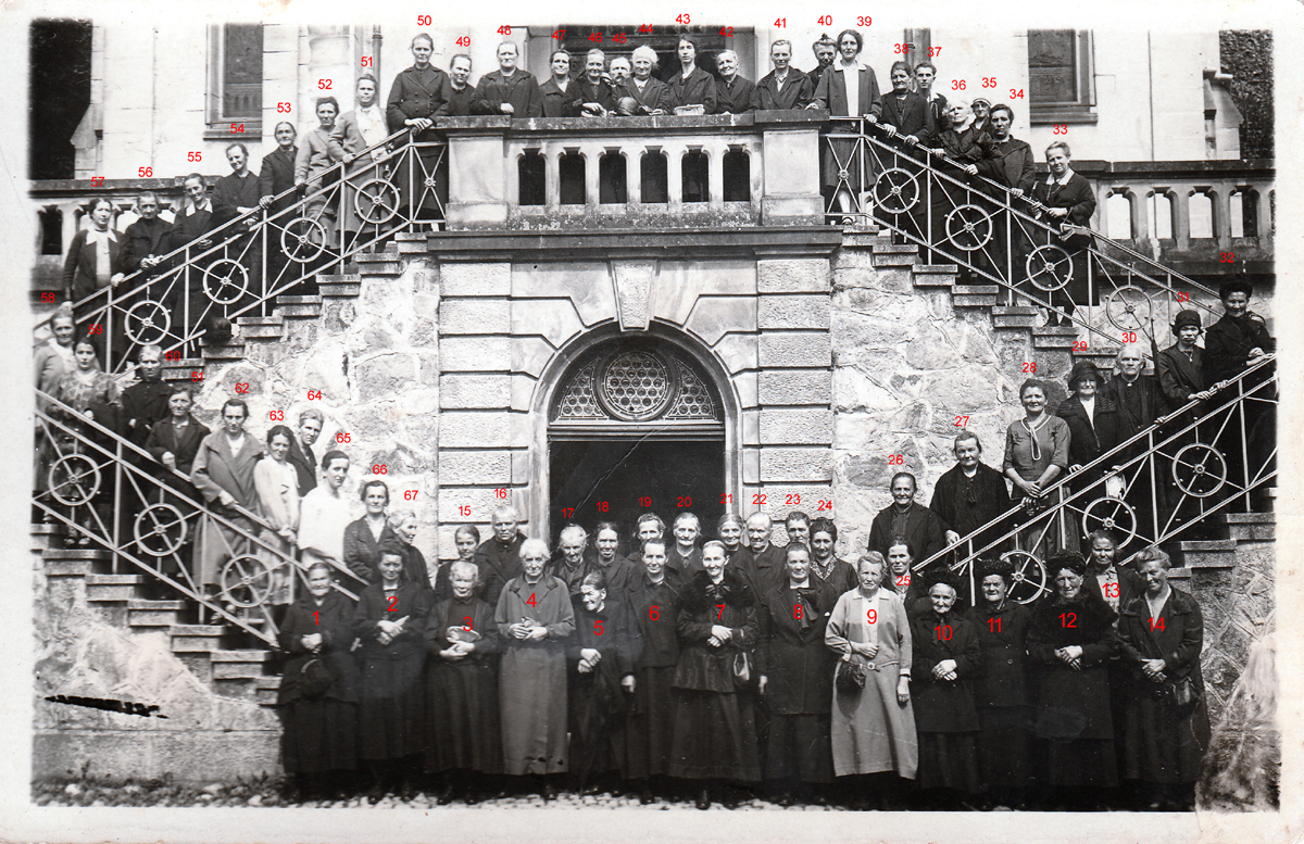 Pélerinage de Wihriennes à Notre-Dame du Bon-Secours à Oderen en 1929